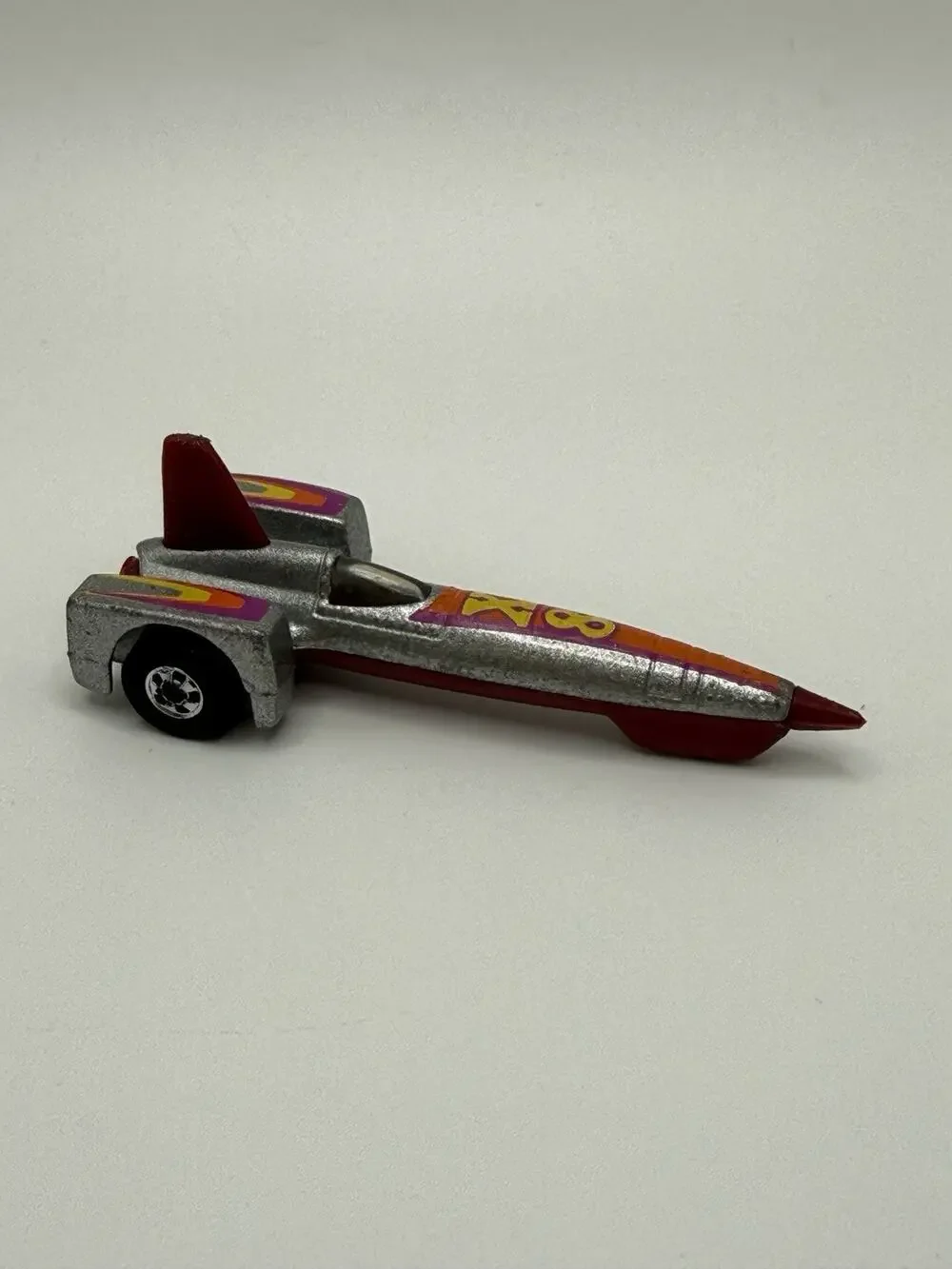 Tricar X8 - Hot Wheels Metalflake Blackwall Malaysia Maroon Base 1979 Toy Car